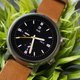 The leather strap definitely elevates the look, but it still looks like every other Fossil watch.
